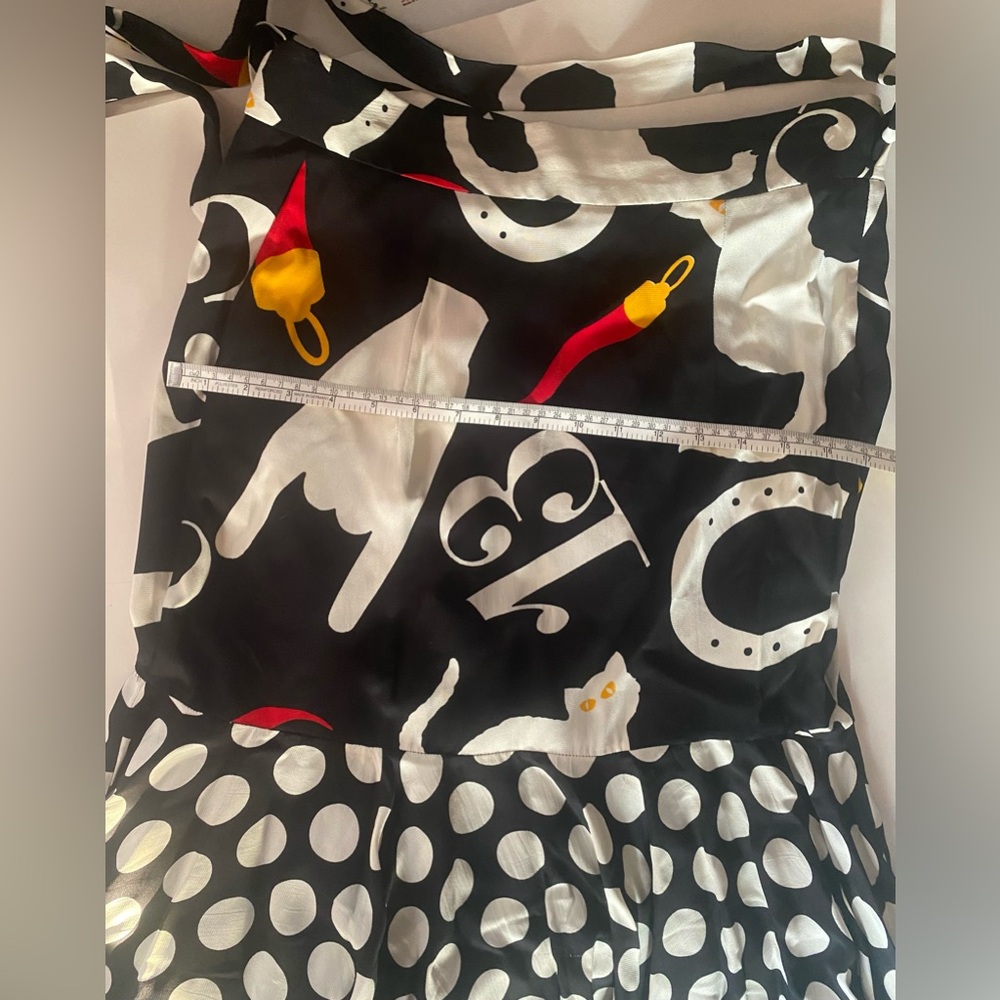 Vintage 90s Moschino Cheap and Chic "Superstition" Polka Dot 2-Piece set - Picture 6 of 16